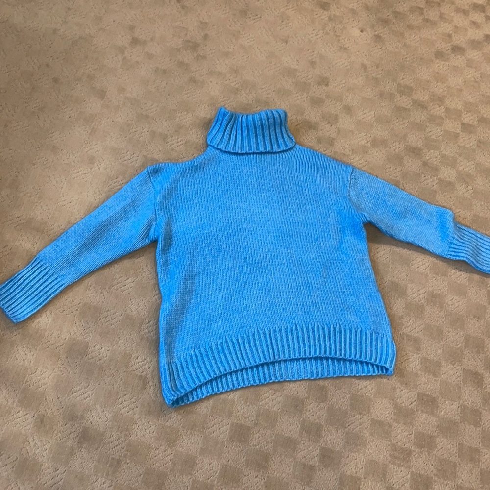 American Eagle Turtleneck Sweater Bright Blue